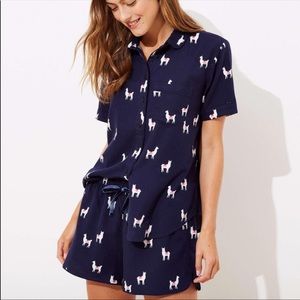 4/$20: Loft Llama Pajama Set